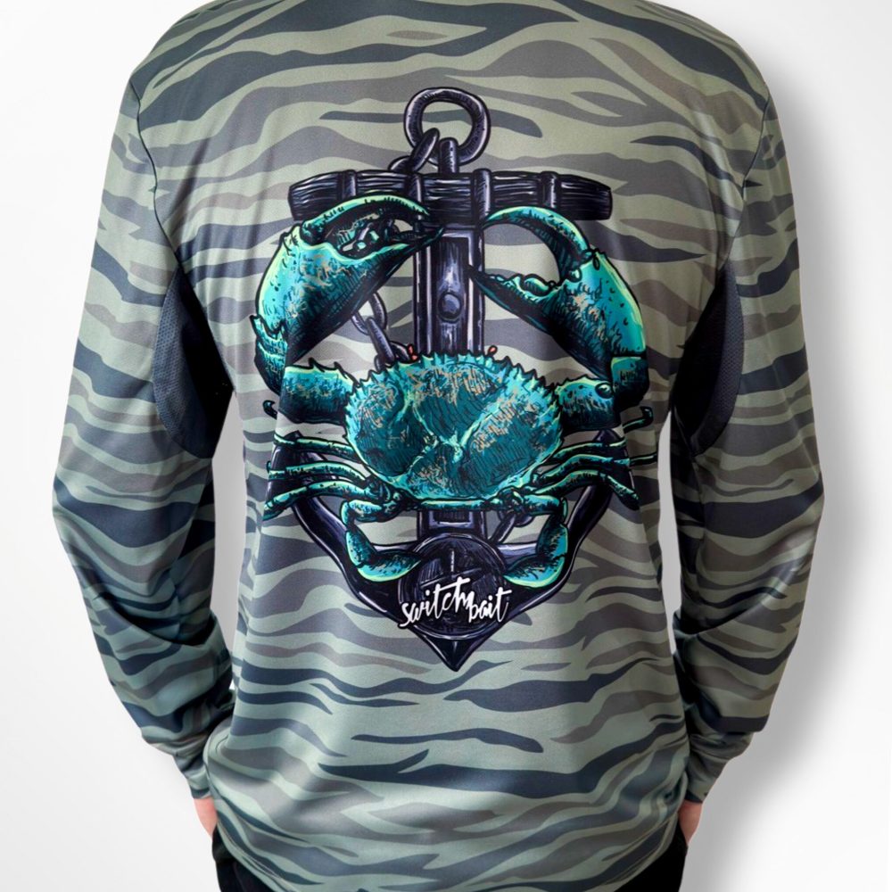 Mud Crab Fishing Shirt | UPF 50+ Sun Protection | Recycled Fabric
