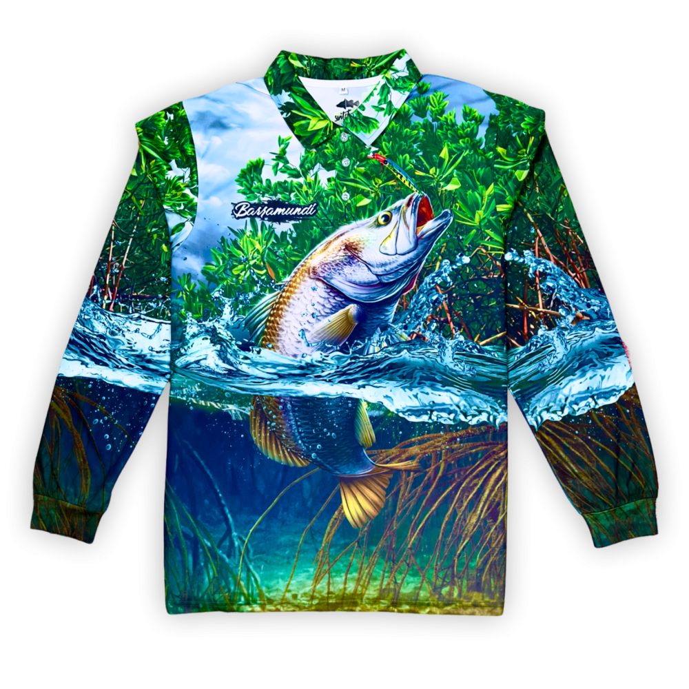 Barramundi Fishing Shirt | UPF 50+ Sun Protection | Recycled Fabric | Fisherman Apparel