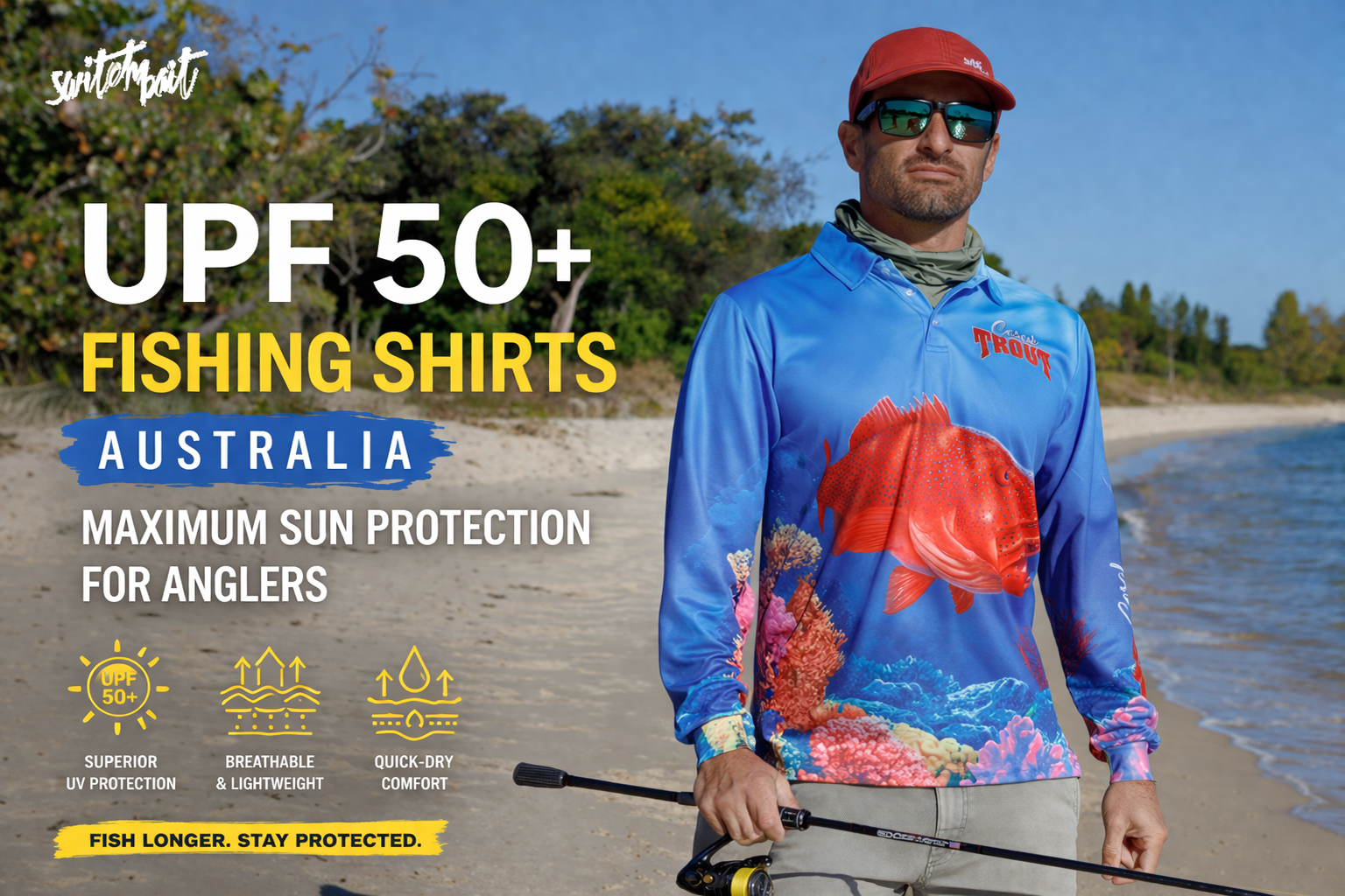 Custom UPF 50+ Fishing Shirts Australia