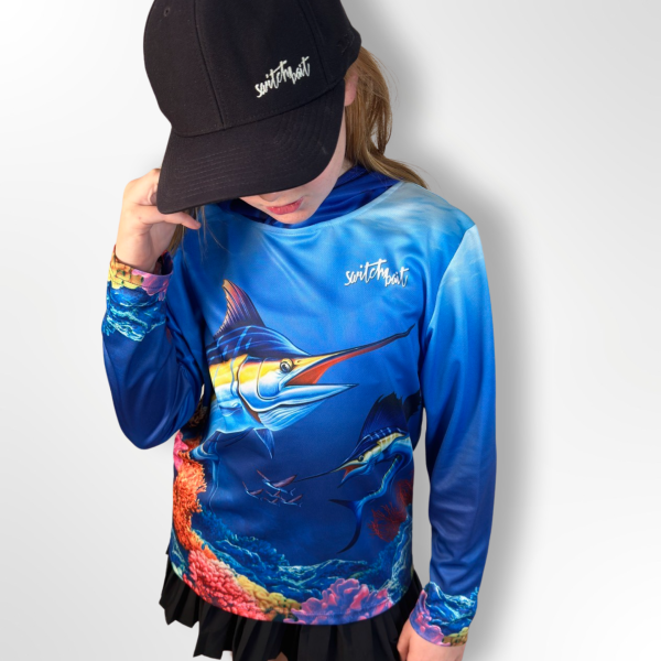 Kids Fishing Shirt | Reef design | UPF 50+ Sun Protection |