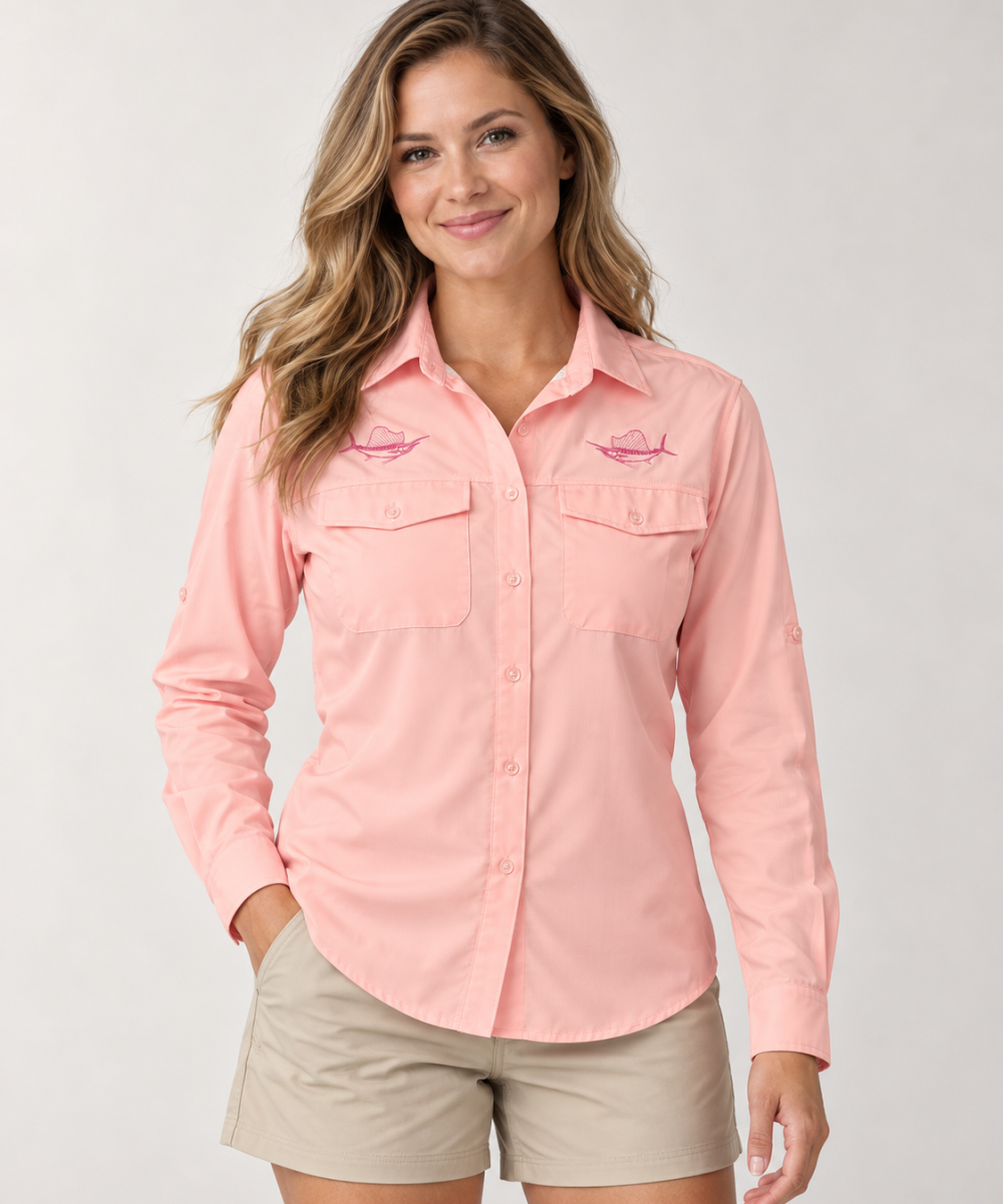 Ladies Easy Fisher Pink model shot